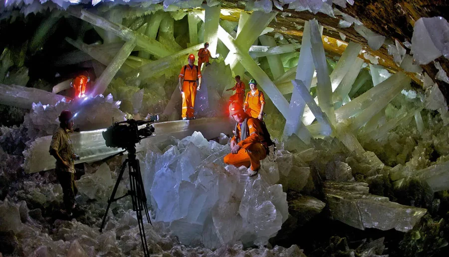 The crystal caves of the Naica mine